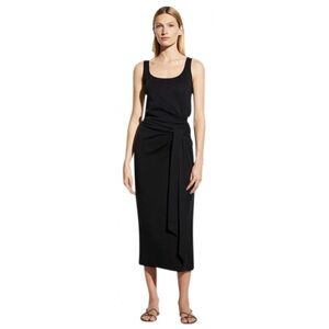 Vince midi tie black dress